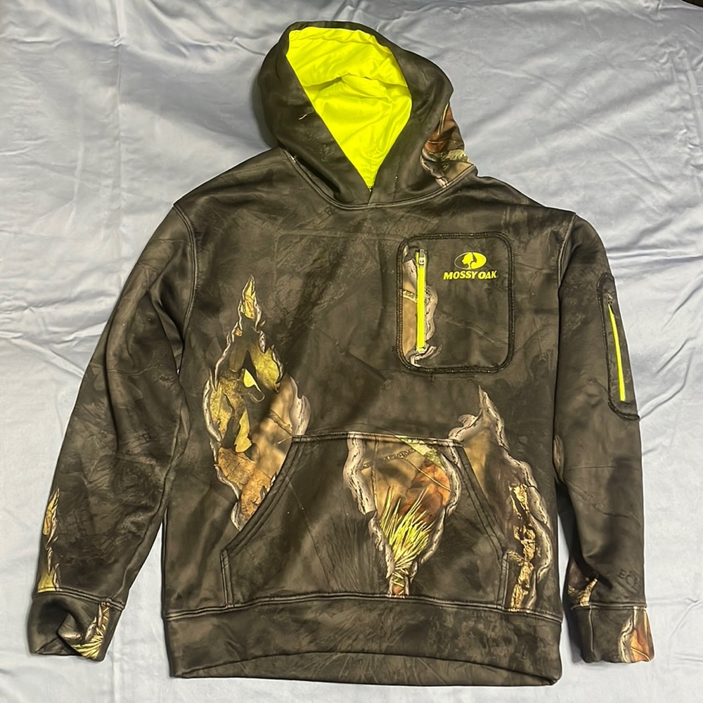 Camouflage tear decal hoodie